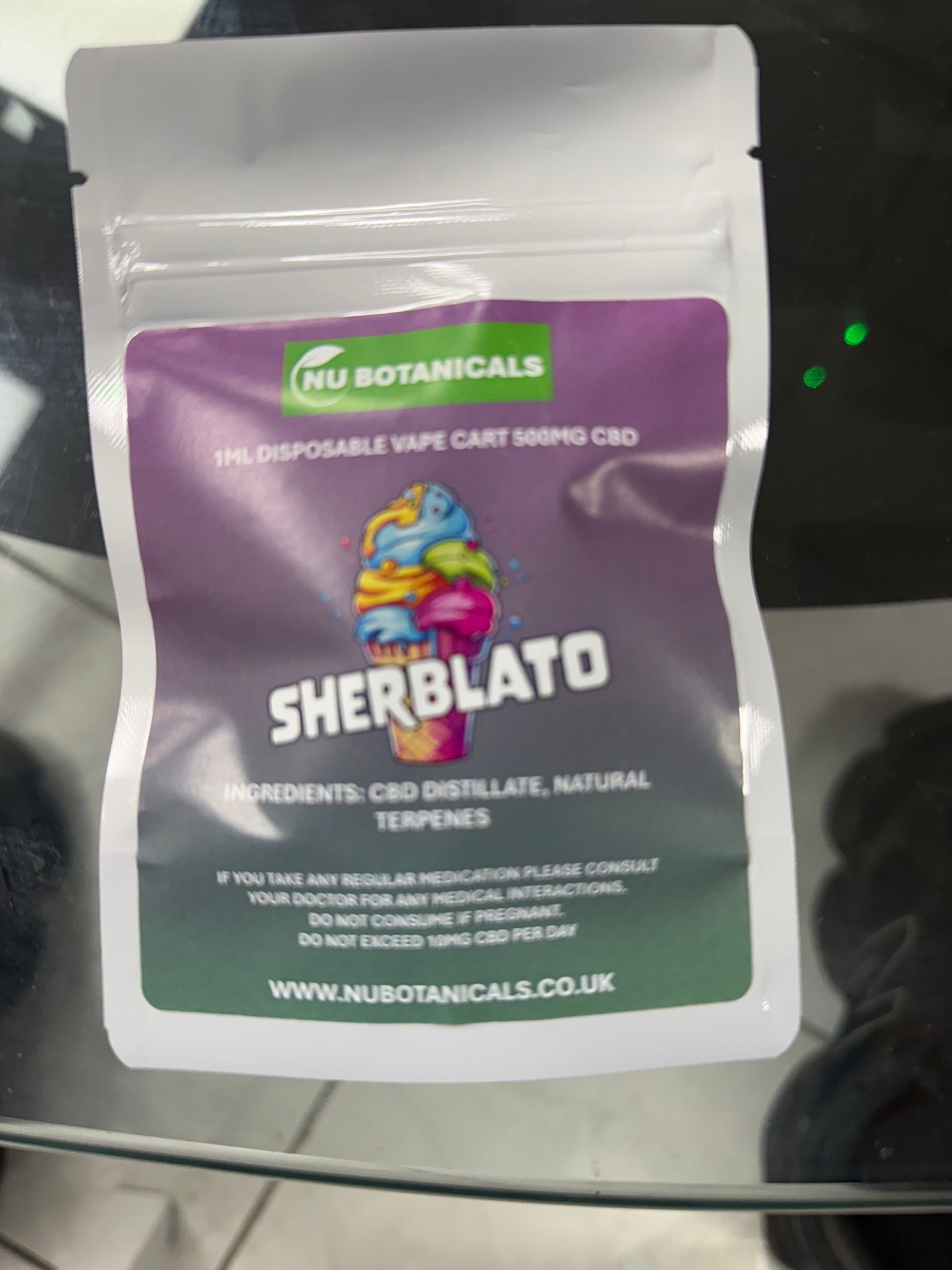 Sherblato cbd vape