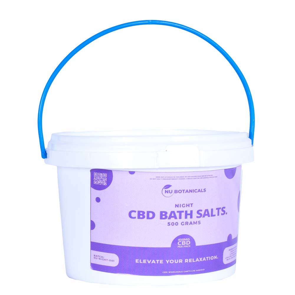 Nu Botanicals - 500 Grams - Night time 450mg CBD Bath Salts