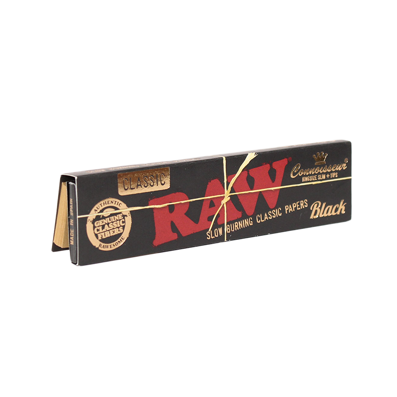 Raw Black Kingsize Slim with Tips