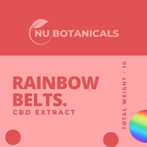 Nu Botanicals - Rainbow Belts CBD Crumble: 1 Gram Pot 750mg CBD