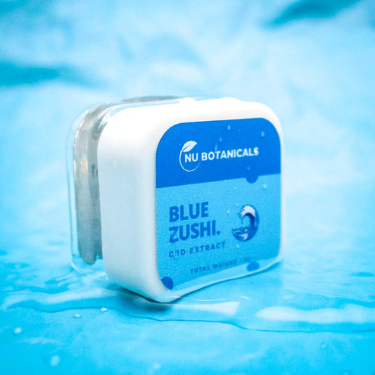 Nu Botanicals - Blue Zushi CBD Crumble: 1 gram pot 750mg CBD